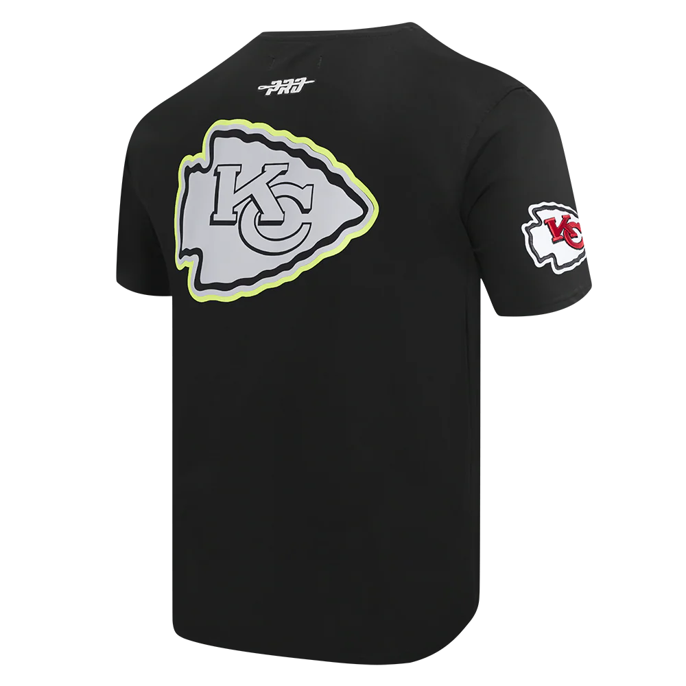 NFL KANSAS CITY CHIEFS UNDER THE LIGHTS MEN'S SINGLE JERSEY TEE (BLACK) - Image 4