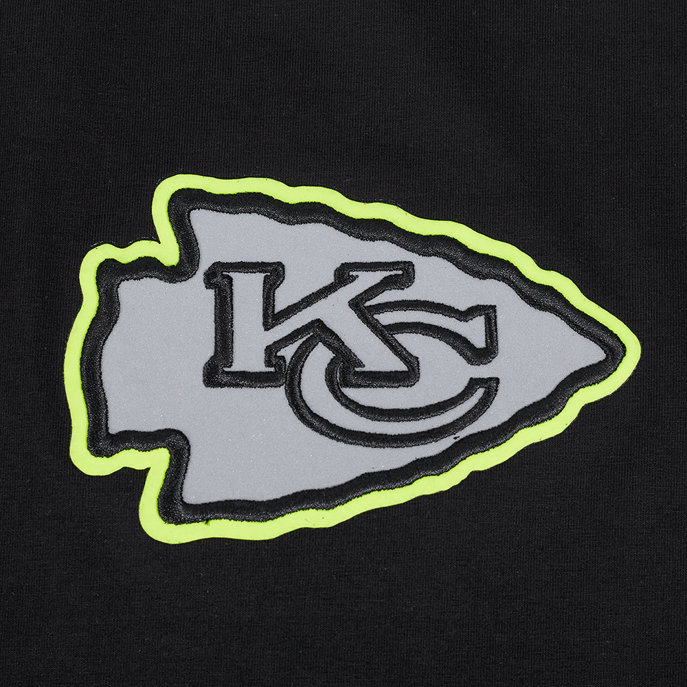 NFL KANSAS CITY CHIEFS UNDER THE LIGHTS MEN'S SINGLE JERSEY TEE (BLACK) - Image 5
