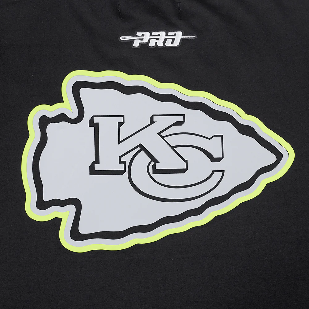 NFL KANSAS CITY CHIEFS UNDER THE LIGHTS MEN'S SINGLE JERSEY TEE (BLACK) - Image 7