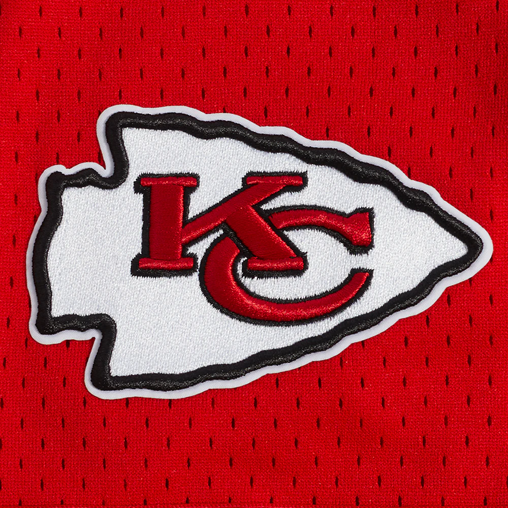 NFL KANSAS CITY CHIEFS TRAVIS KELCE #87 CLASSIC MEN'S MESH BUTTON DO (RED) - Image 7