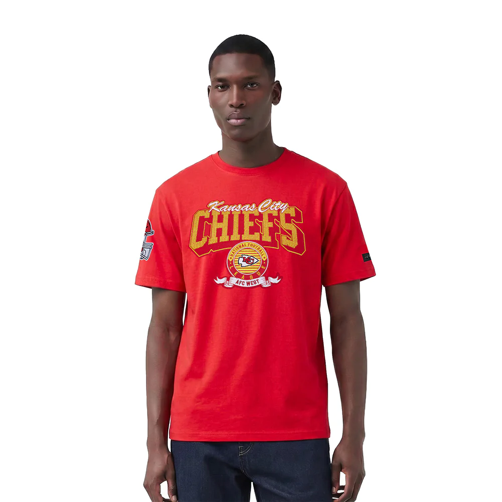 NFL KANSAS CITY CHIEFS TEAM BADGE MEN'S SJ TEE (RED)