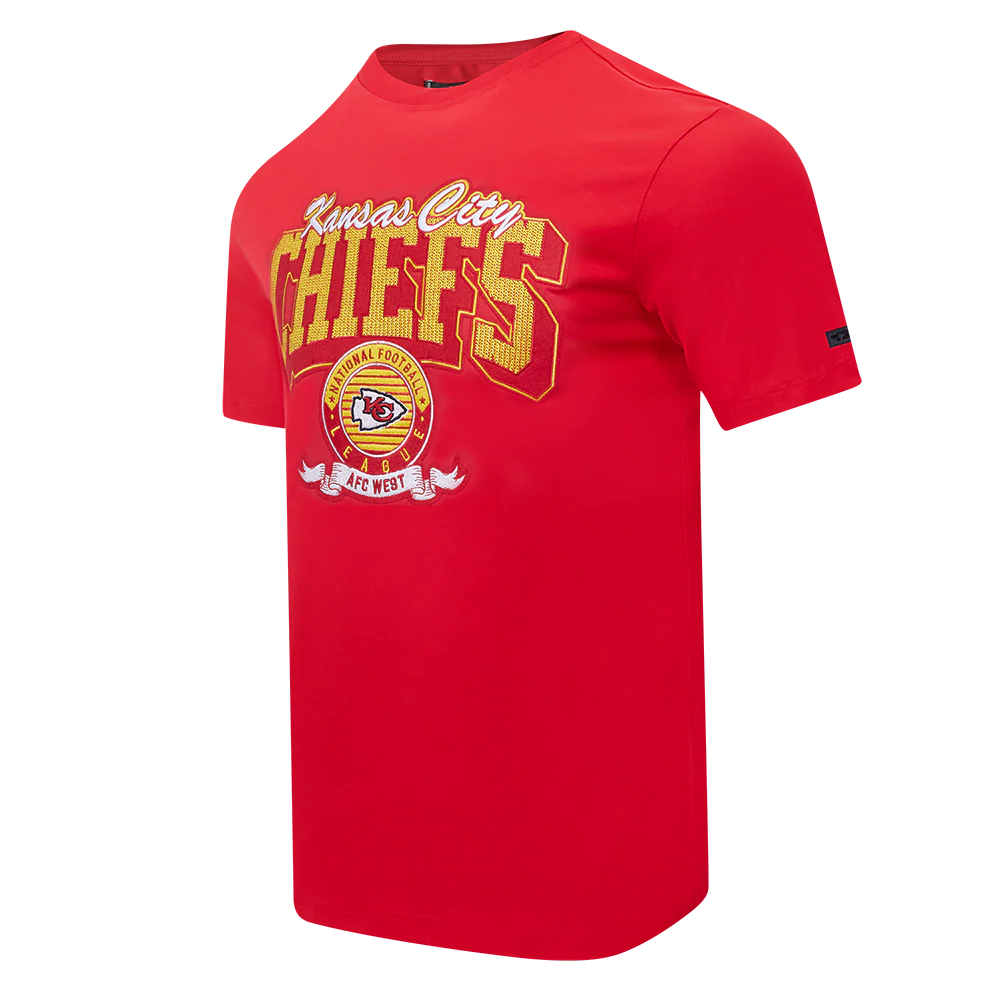 NFL KANSAS CITY CHIEFS TEAM BADGE MEN'S SJ TEE (RED) - Image 4