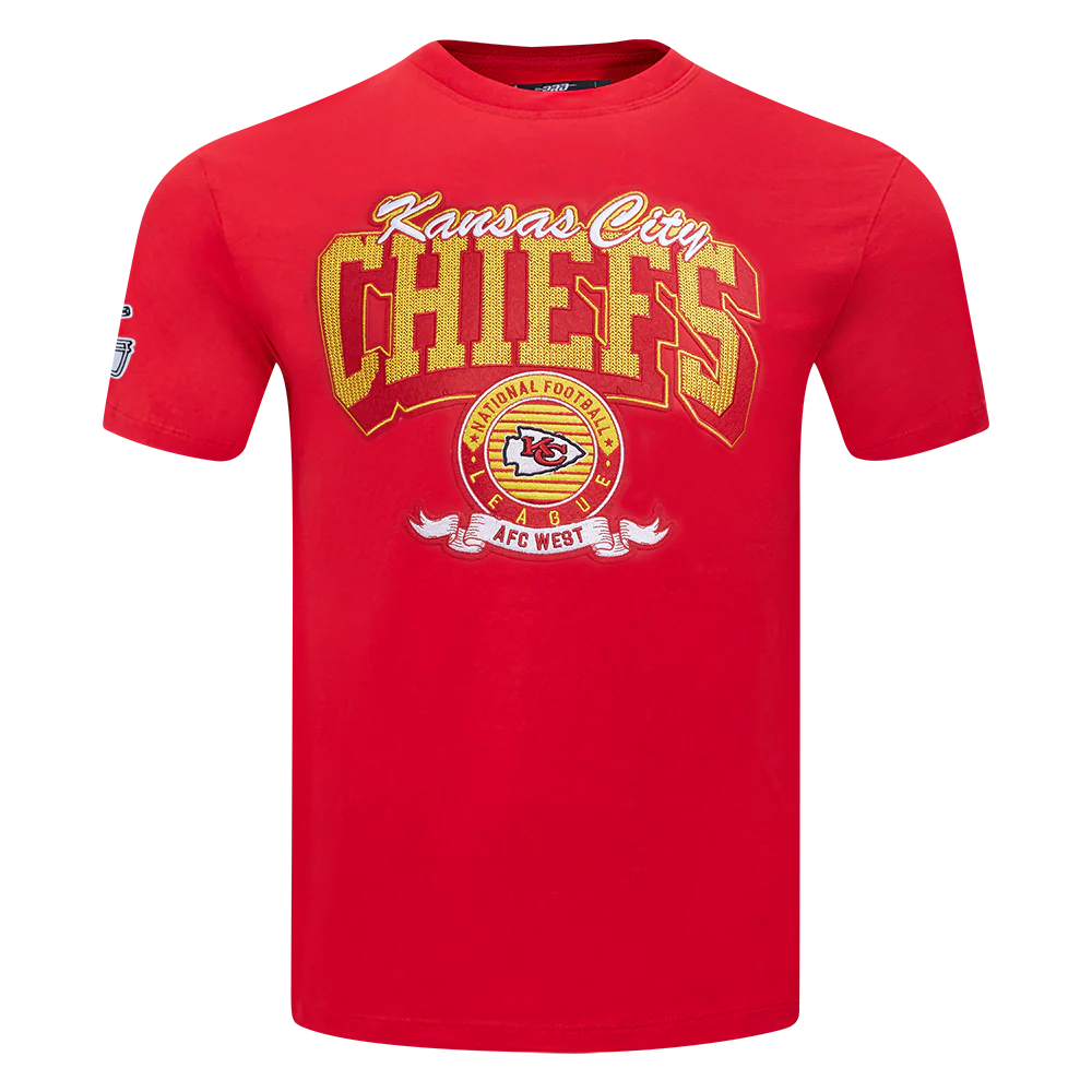NFL KANSAS CITY CHIEFS TEAM BADGE MEN'S SJ TEE (RED) - Image 5