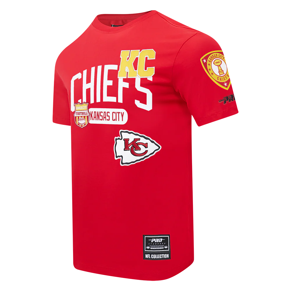NFL KANSAS CITY CHIEFS LETTERMAN MEN'S S/S TEE (RED) - Image 3