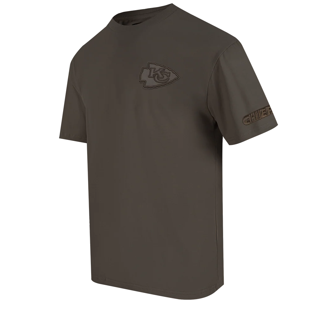 NFL KANSAS CITY CHIEFS NEUTRAL DROP SHOULDER MEN'S TEE (DARK TAUPE) - Image 2