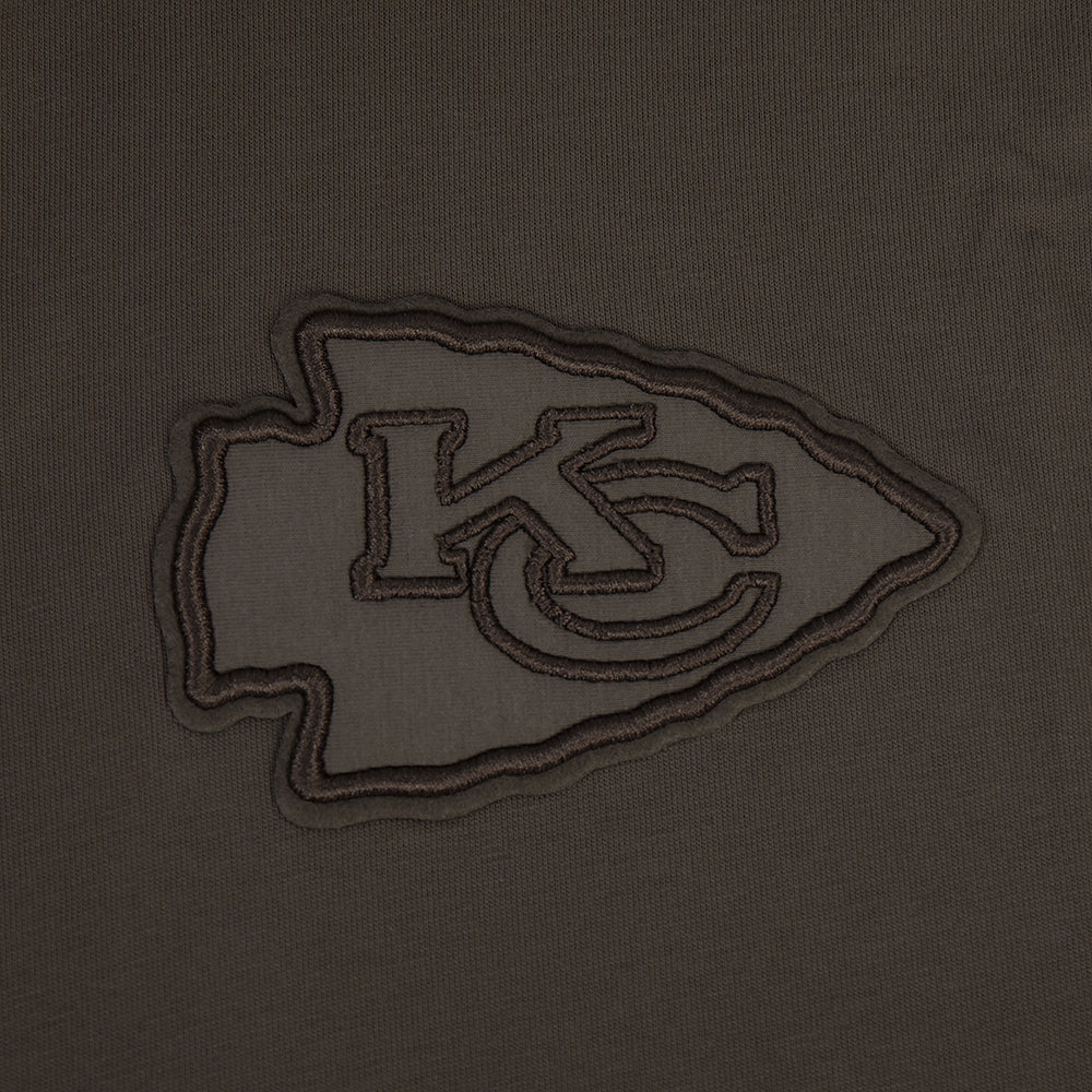 NFL KANSAS CITY CHIEFS NEUTRAL DROP SHOULDER MEN'S TEE (DARK TAUPE) - Image 7