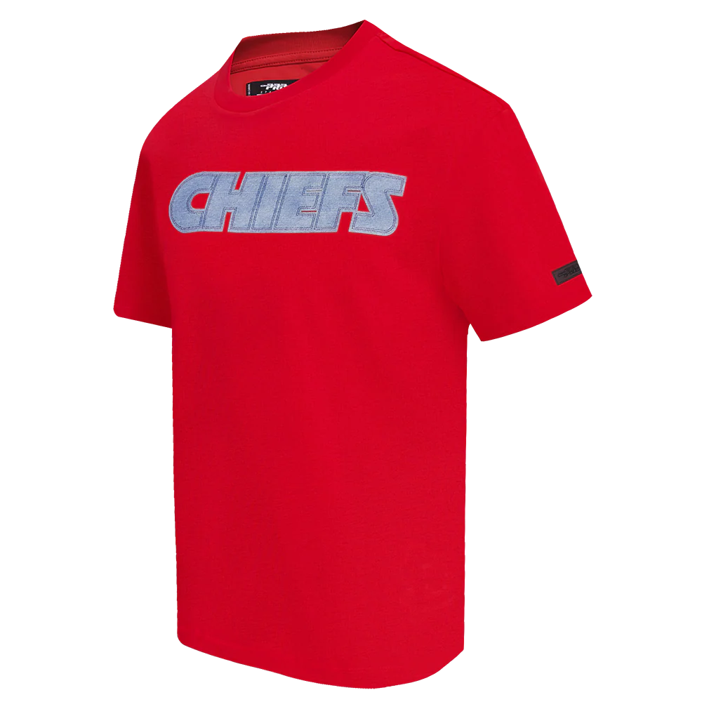 NFL KANSAS CITY CHIEFS VARSITY BLUES MEN'S TEE (RED) - Image 2