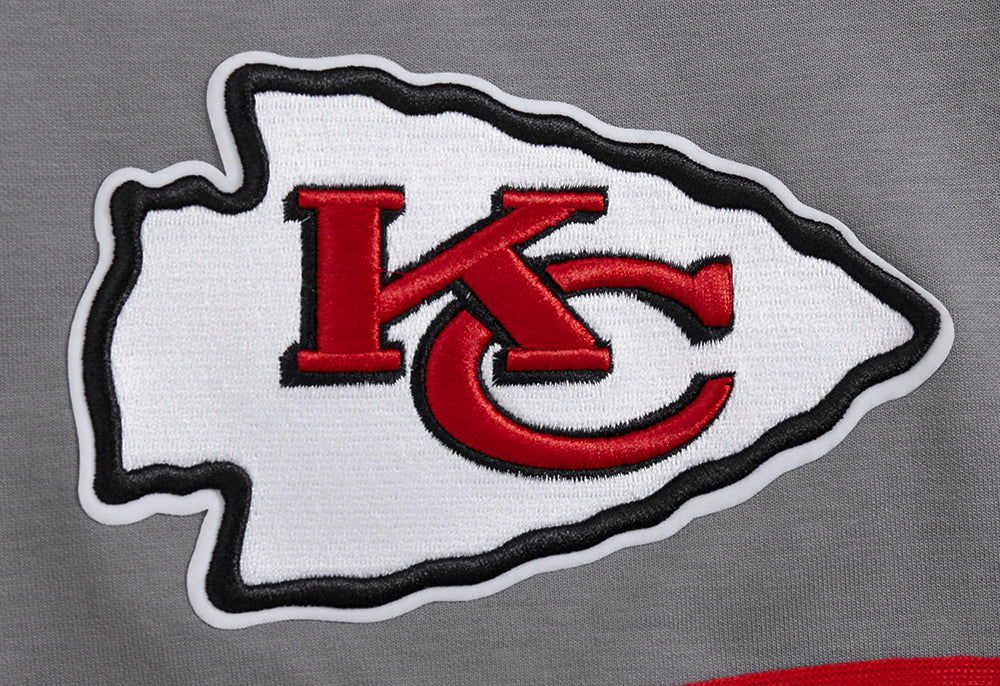 NFL KANSAS CITY CHIEFS SCRIPT TAIL MEN'S DOUBLE KNIT 2.0 SHORT (GRAY/RED) - Image 5