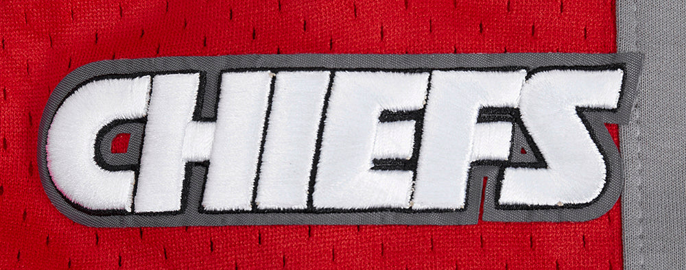 NFL KANSAS CITY CHIEFS SCRIPT TAIL MEN'S DOUBLE KNIT 2.0 SHORT (GRAY/RED) - Image 6