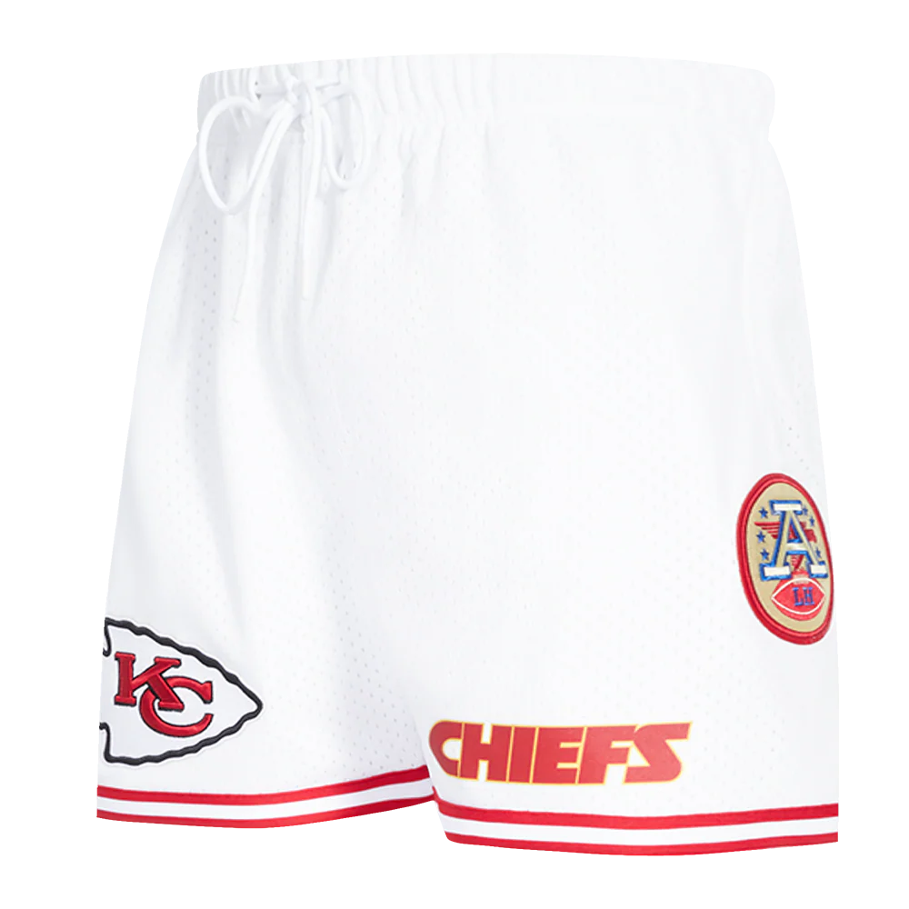 NFL KANSAS CITY CHIEFS MEN'S MESH SHORT (WHITE/RED)