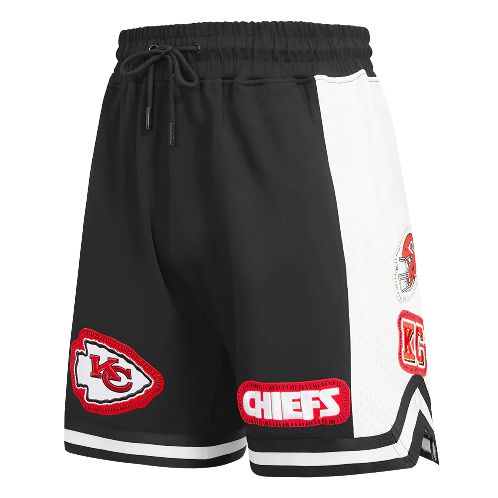 NFL KANSAS CITY CHIEFS DIY PICK STITCH MEN'S DOUBLE KNIT 2.0 SHORT (BLACK)