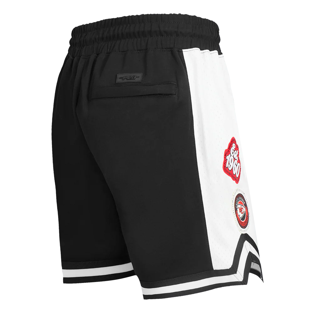NFL KANSAS CITY CHIEFS DIY PICK STITCH MEN'S DOUBLE KNIT 2.0 SHORT (BLACK) - Image 3