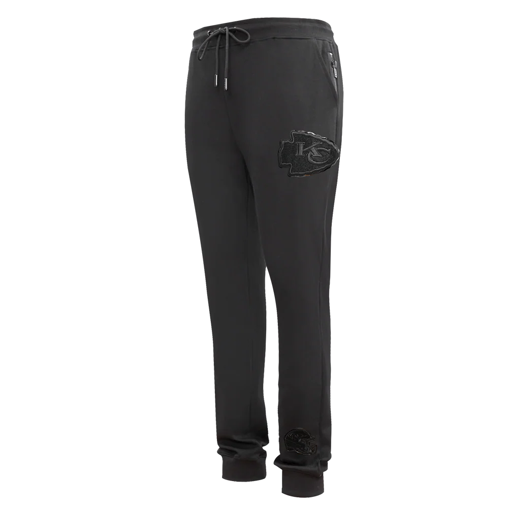 NFL KANSAS CITY CHIEFS TRIPLE BLACK MEN'S JOGGER (TRIPLE BLACK)
