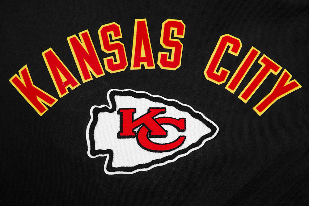 NFL KANSAS CITY CHIEFS CLASSIC BRISTLE MEN'S CREWNECK (BLACK) - Image 7
