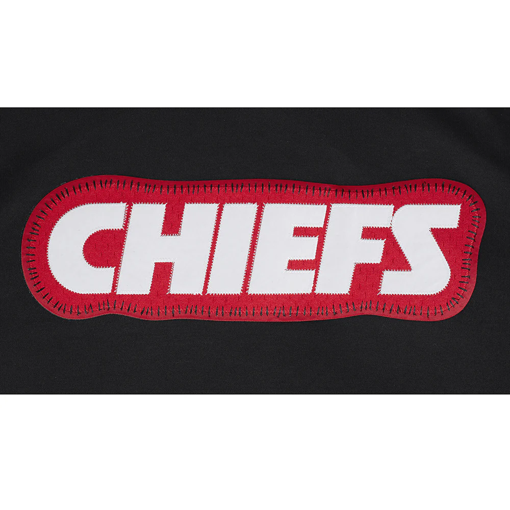 NFL KANSAS CITY CHIEFS DIY PICK STITCH MEN'S DOUBLE KNIT PULLOVER HOODIE (BLACK) - Image 8