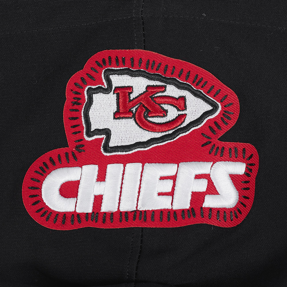 NFL KANSAS CITY CHIEFS DIY PICK STITCH MEN'S DOUBLE KNIT PULLOVER HOODIE (BLACK) - Image 9
