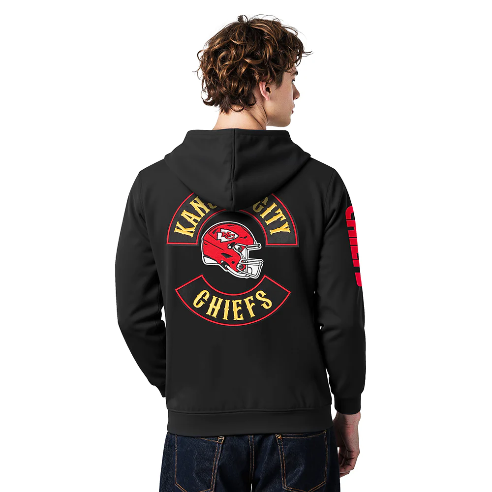 NFL KANSAS CITY CHIEFS BORN FOR SPORT MEN'S FLC PO HOODIE (BLACK) - Image 2