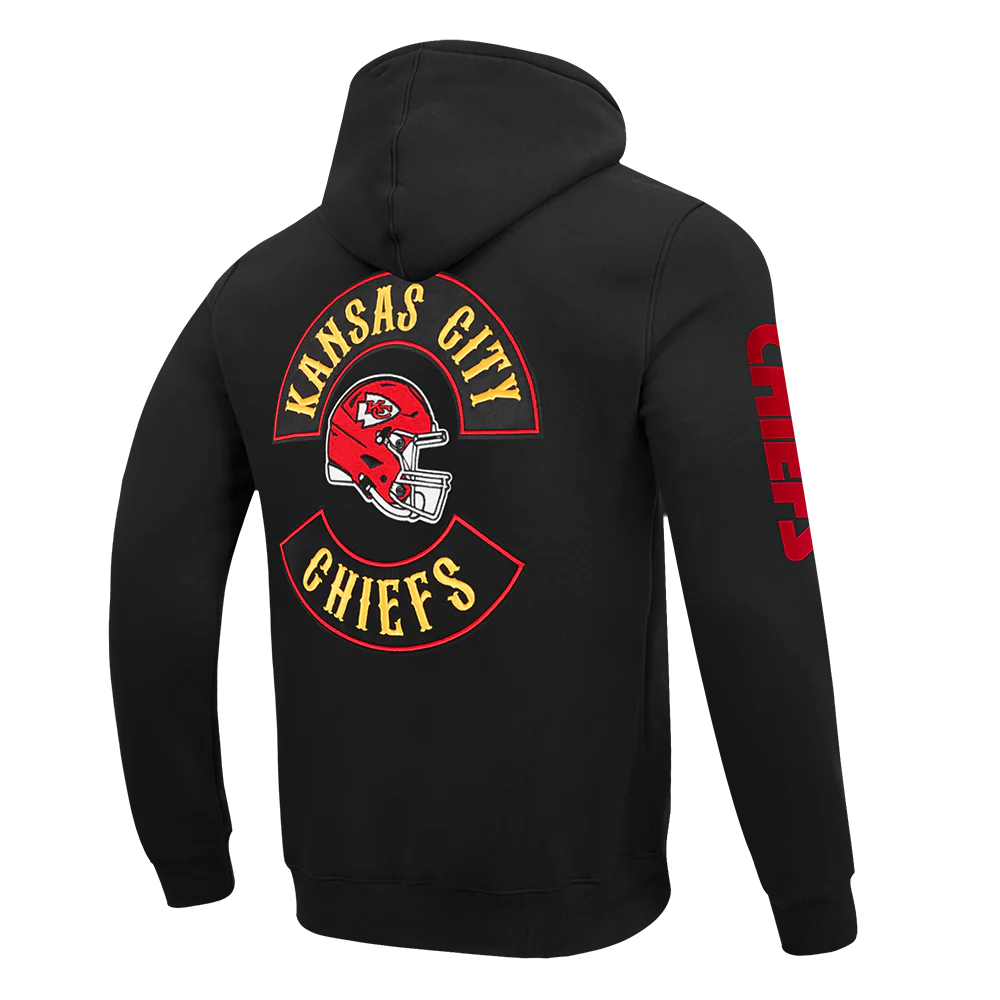 NFL KANSAS CITY CHIEFS BORN FOR SPORT MEN'S FLC PO HOODIE (BLACK) - Image 6