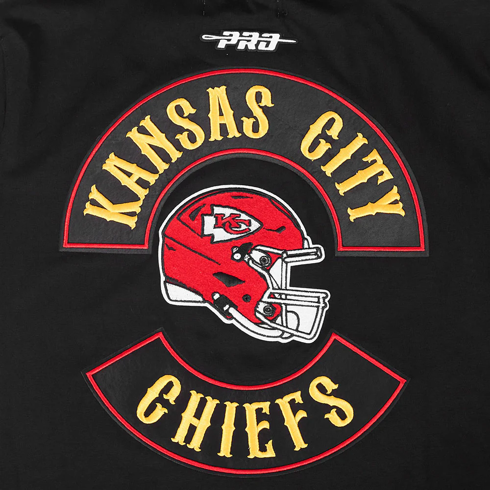 NFL KANSAS CITY CHIEFS BORN FOR SPORT MEN'S FLC PO HOODIE (BLACK) - Image 9
