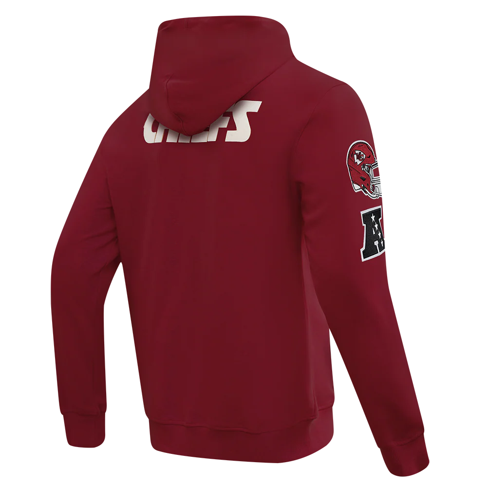 NFL KANSAS CITY CHIEFS MODERN ORIGINALS MEN'S FLC PO HOODIE (CARDINAL RED) - Image 4