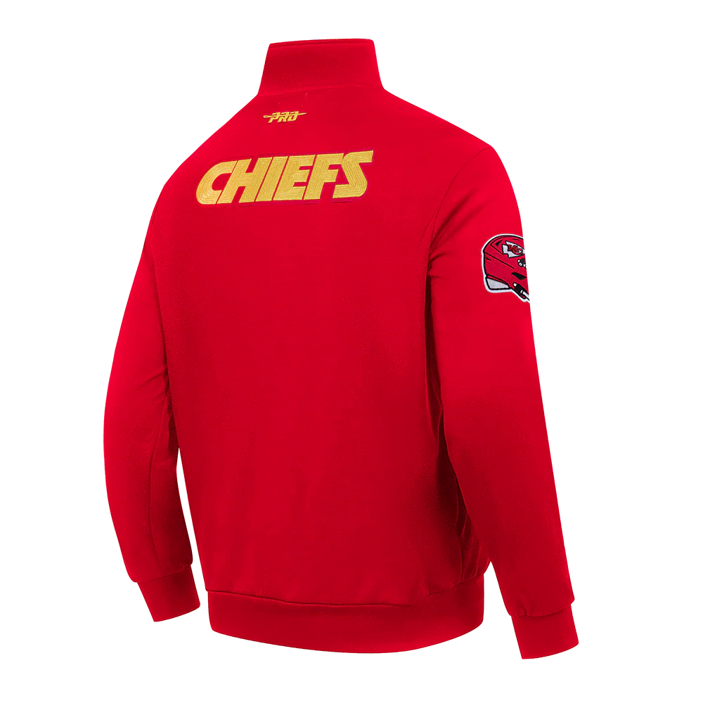 NFL KANSAS CITY CHIEFS CITY ARCH MEN'S FLC 1/4 ZIP (RED) - Image 4
