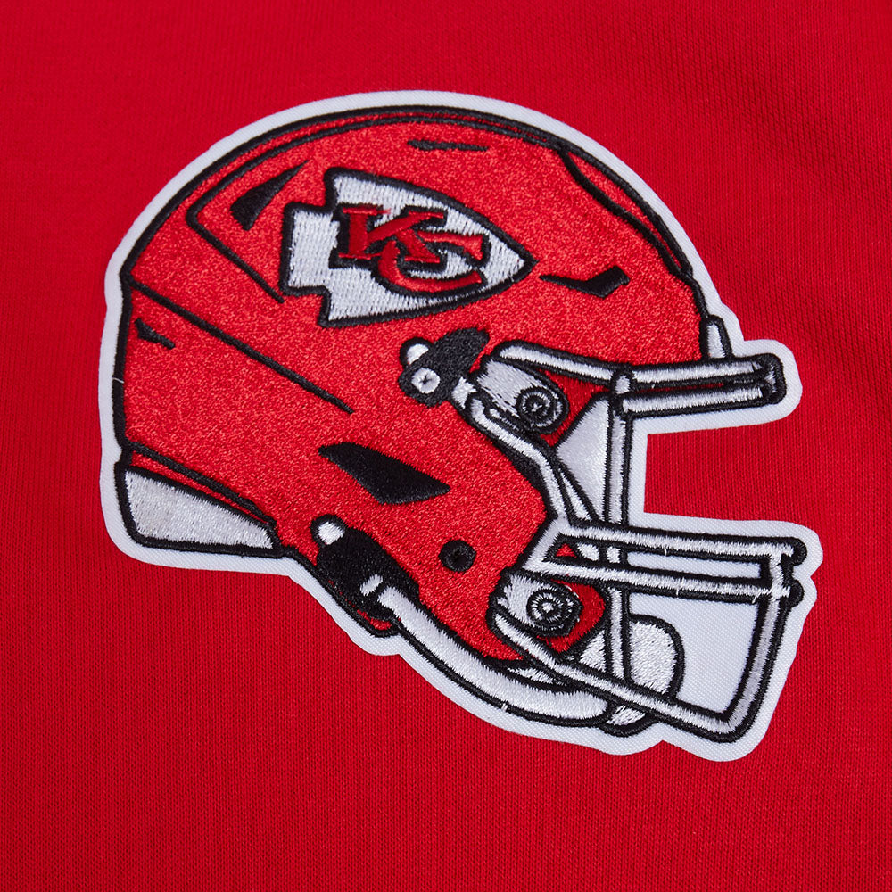NFL KANSAS CITY CHIEFS CITY ARCH MEN'S FLC 1/4 ZIP (RED) - Image 5
