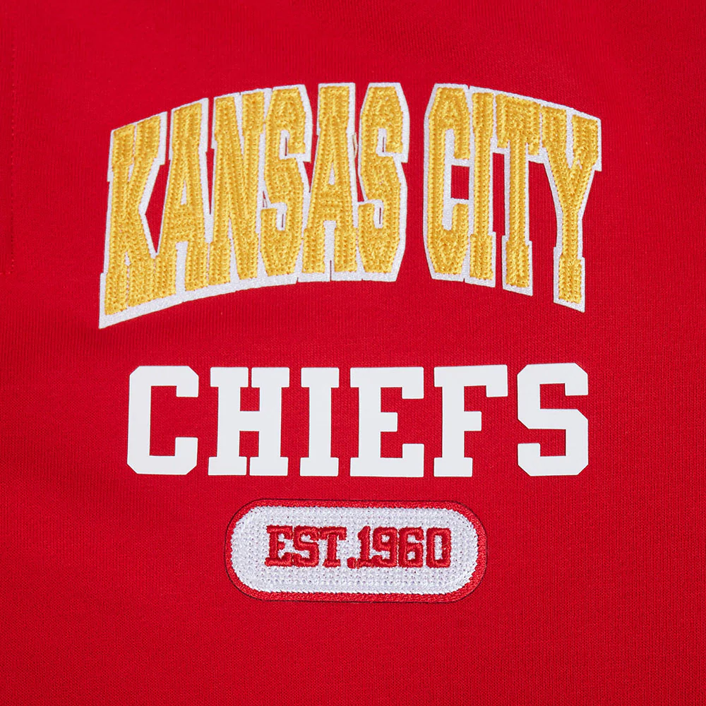 NFL KANSAS CITY CHIEFS CITY ARCH MEN'S FLC 1/4 ZIP (RED) - Image 7