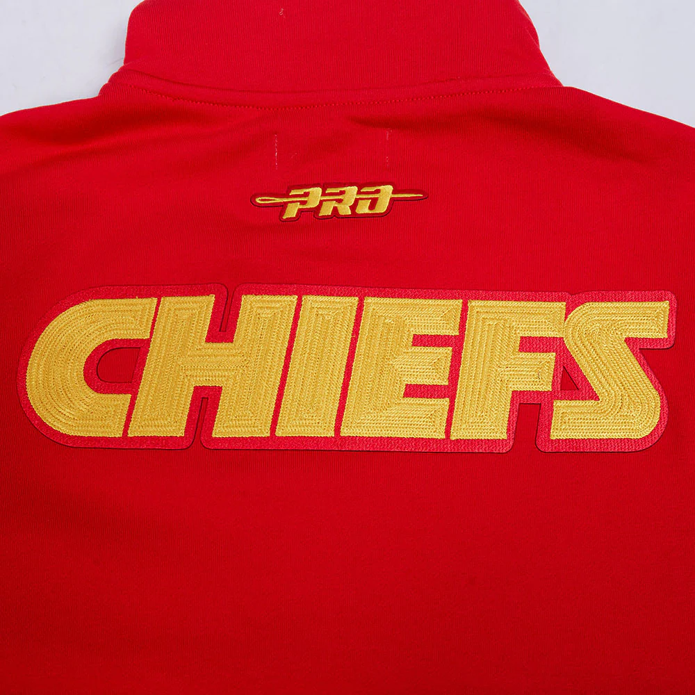 NFL KANSAS CITY CHIEFS CITY ARCH MEN'S FLC 1/4 ZIP (RED) - Image 8