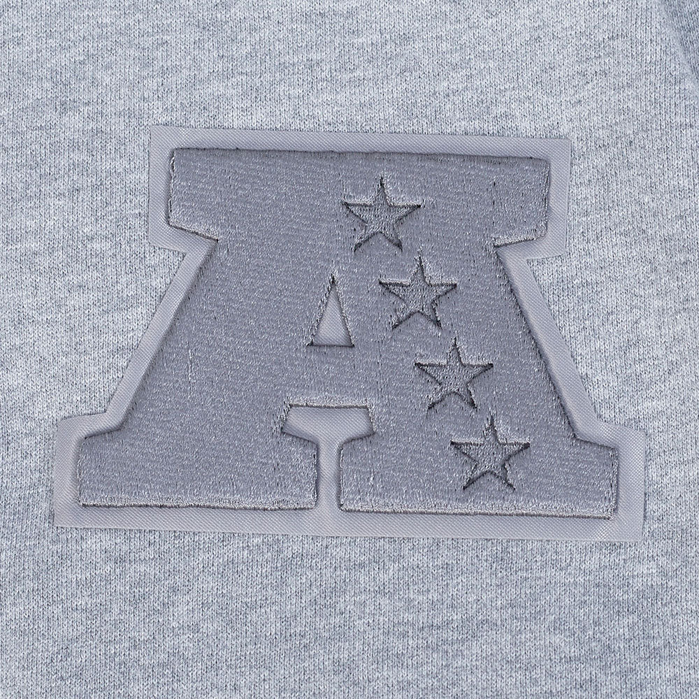 NFL KANSAS CITY CHIEFS NEUTRAL MEN'S DROP SHOULDER PULLOVER HOODIE (DARK HEATHER GRAY) - Image 7