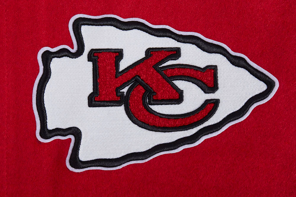 NFL KANSAS CITY CHIEFS SCRIPT TAIL MEN'S RIB WOOL VARSITY (RED/WHITE) - Image 5