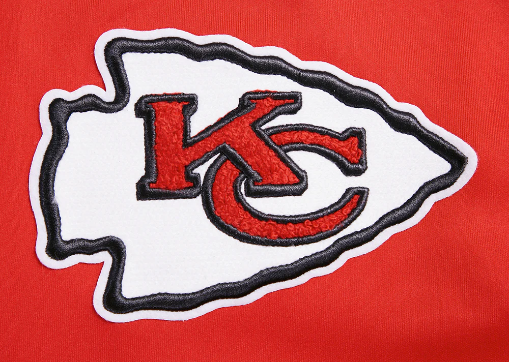 NFL KANSAS CITY CHIEFS CLASSIC MEN'S DOUBLE KNIT TRACK JACKET (RED) - Image 5