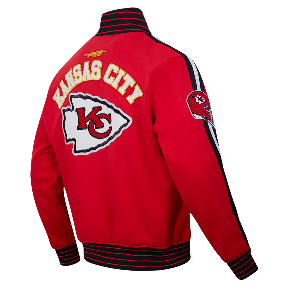 NFL KANSAS CITY CHIEFS PRO GAME DAY MEN'S DBL KNIT JACKET (RED/BLACK/WHITE) - Image 14