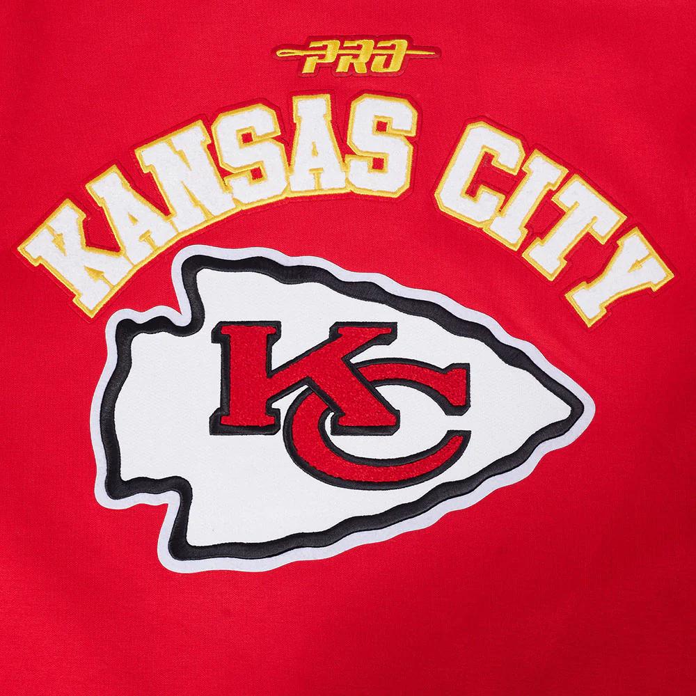 NFL KANSAS CITY CHIEFS PRO GAME DAY MEN'S DBL KNIT JACKET (RED/BLACK/WHITE) - Image 15