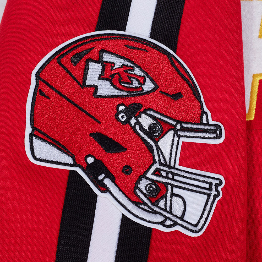 NFL KANSAS CITY CHIEFS PRO GAME DAY MEN'S DBL KNIT JACKET (RED/BLACK/WHITE) - Image 16