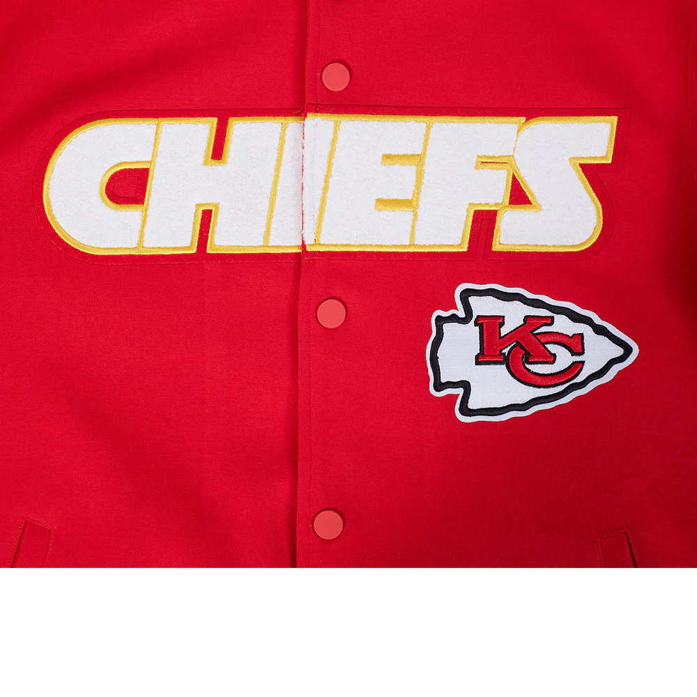 NFL KANSAS CITY CHIEFS PRO GAME DAY MEN'S DBL KNIT JACKET (RED/BLACK/WHITE) - Image 20