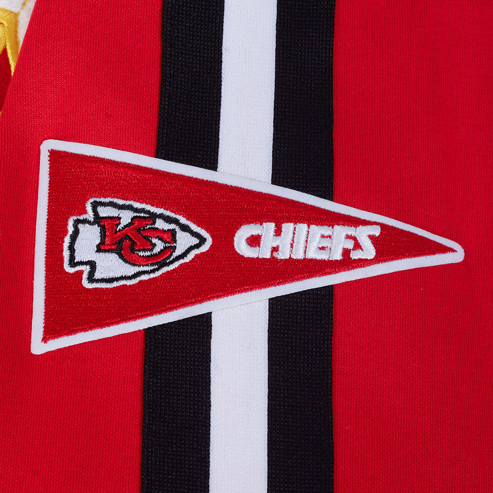 NFL KANSAS CITY CHIEFS PRO GAME DAY MEN'S DBL KNIT JACKET (RED/BLACK/WHITE) - Image 7