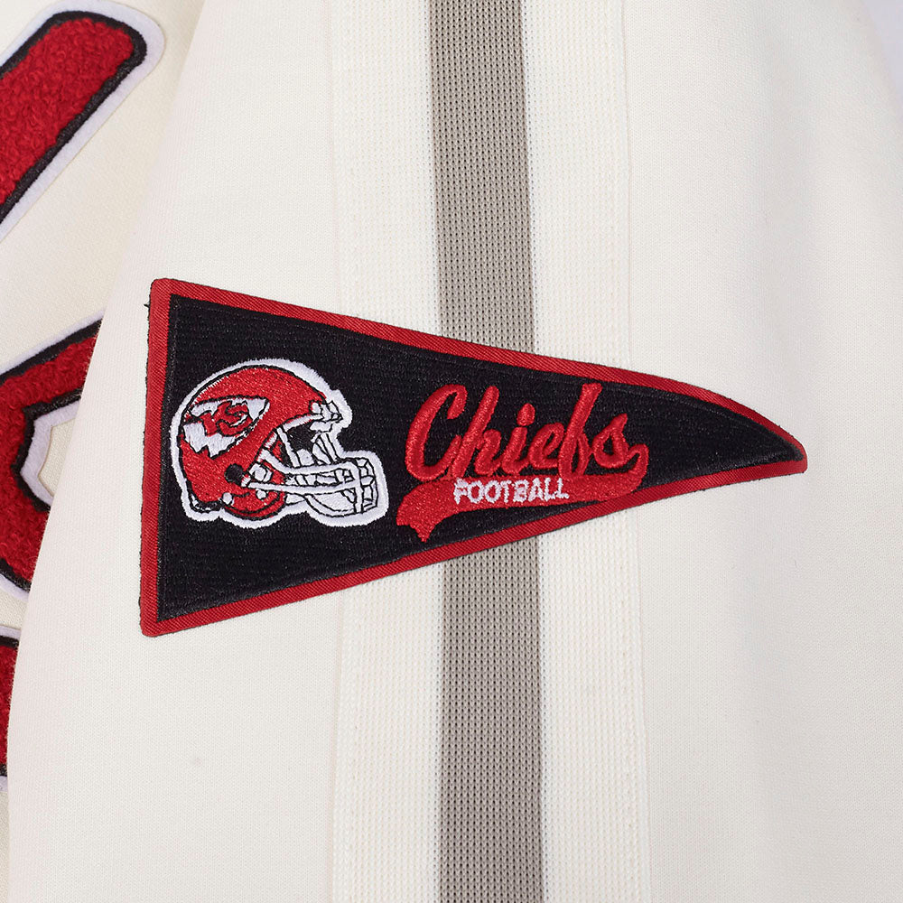 NFL KANSAS CITY CHIEFS PRO GAME DAY MEN'S RETRO JACKET (EGGSHELL/TAUPE/EGGSHELL) - Image 16