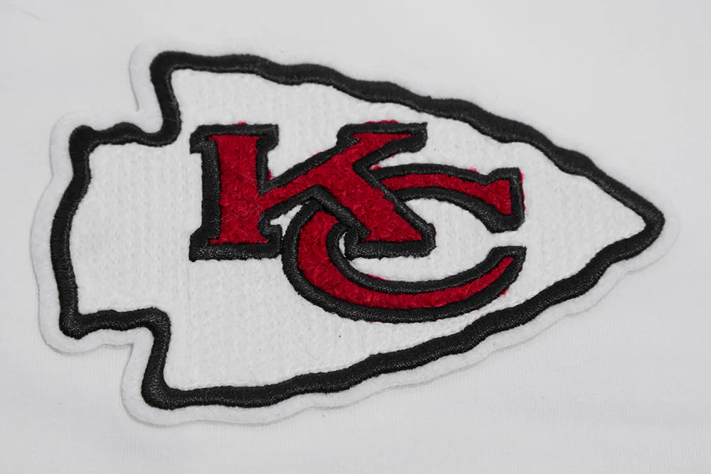 NFL KANSAS CITY CHIEFS CLASSIC WOMEN'S SINGLE JERSEY BOXY TEE (WHITE) - Image 5