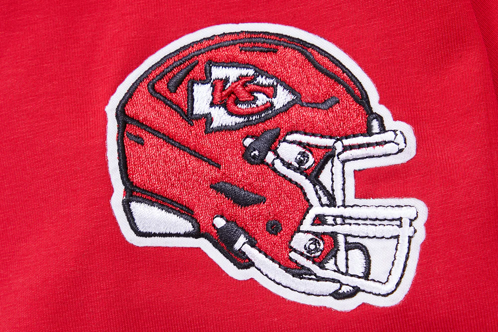 NFL KANSAS CITY CHIEFS CLASSIC SHORT SLEEVE WOMEN'S SINGLE JERSEY SLIM FIT TEE (RED) - Image 6