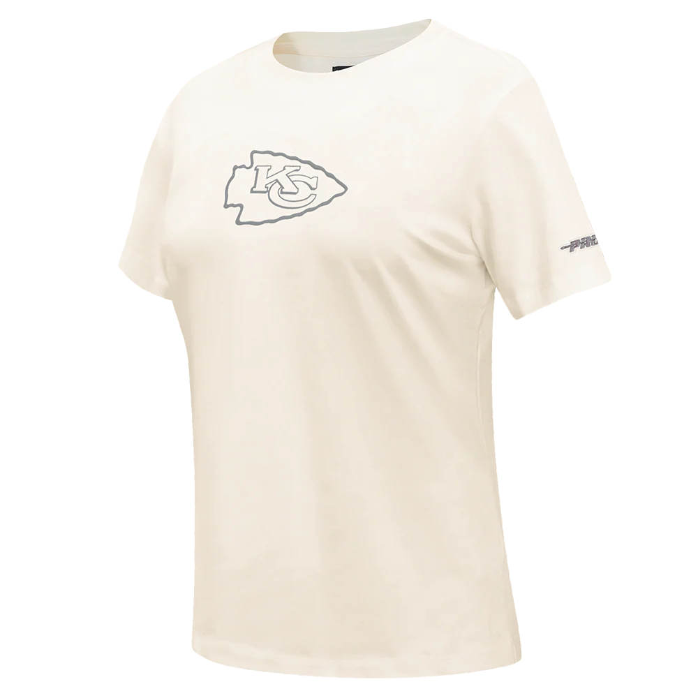 NFL KANSAS CITY CHIEFS STREET TEAM WOMEN'S SJ SLIM FIT TEE (EGGSHELL) - Image 3