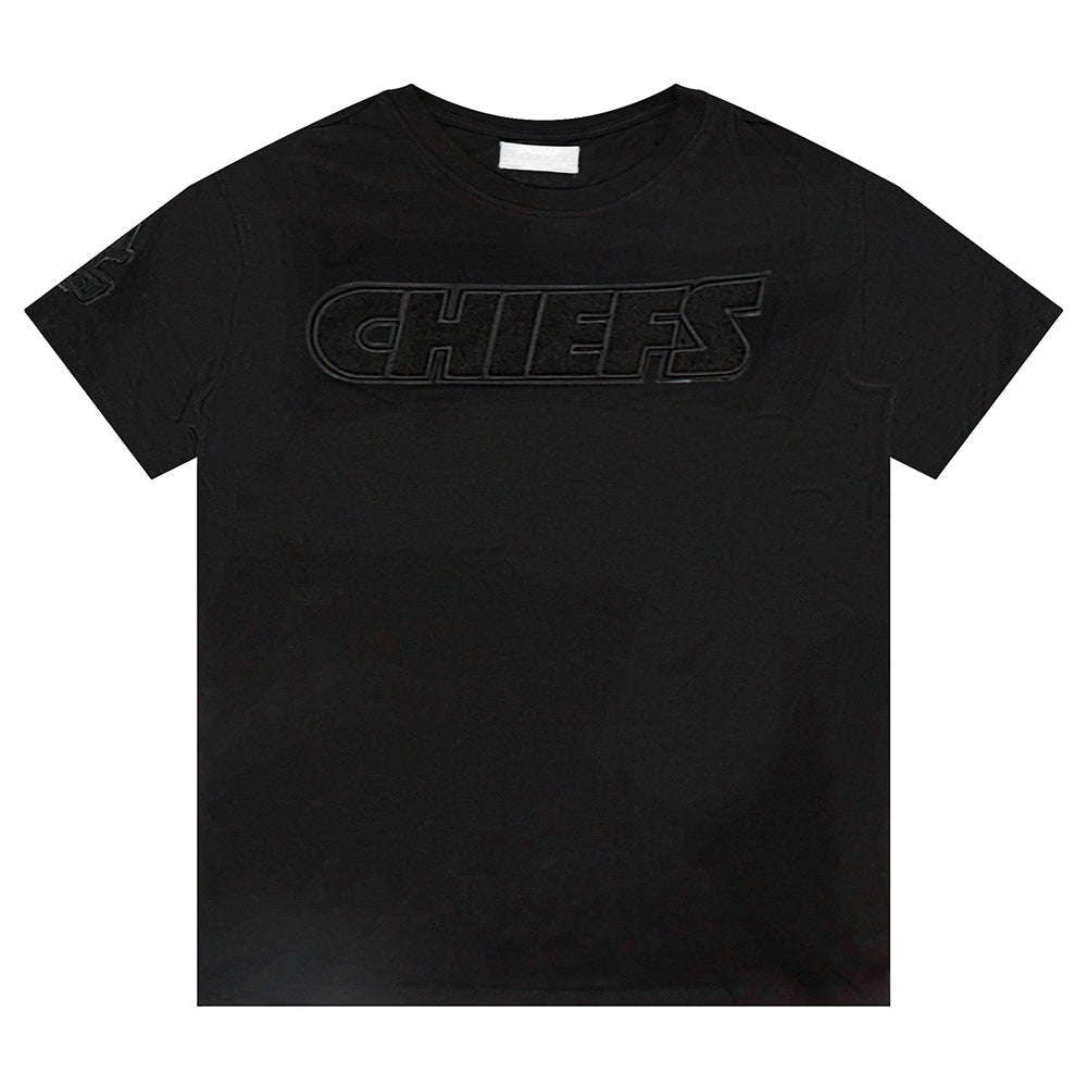 NFL KANSAS CITY CHIEFS TRIPLE BLACK BIG BOYS SINGLE JERSEY TEE (BLACK) - Image 3