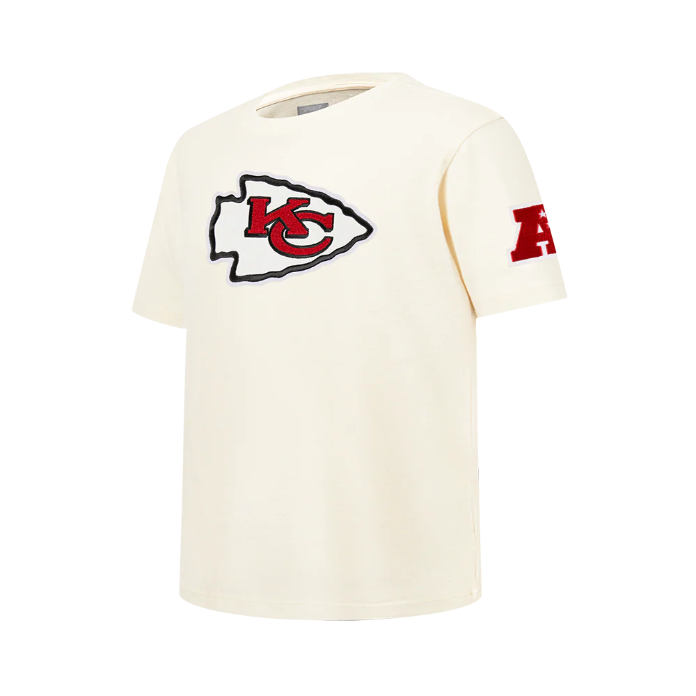 NFL KANSAS CITY CHIEFS RETRO CLASSIC BIG BOY'S SS TEE (EGGSHELL) - Image 3