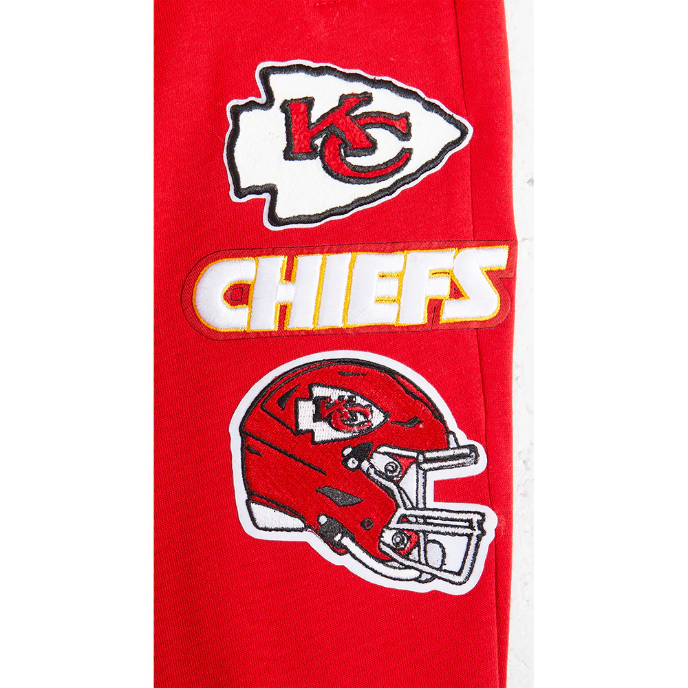 NFL KANSAS CITY CHIEFS RETRO CLASSIC BIG BOYS RIB FLC SWEATPANT (RED/BLACK) - Image 14