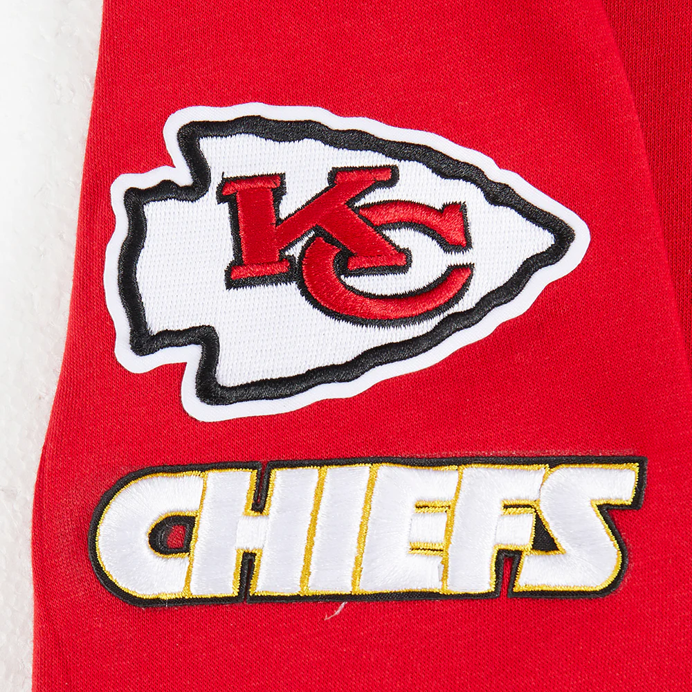 NFL KANSAS CITY CHIEFS CLASSIC BIG BOYS FLEECE PULLOVER HOODIE (RED) - Image 5