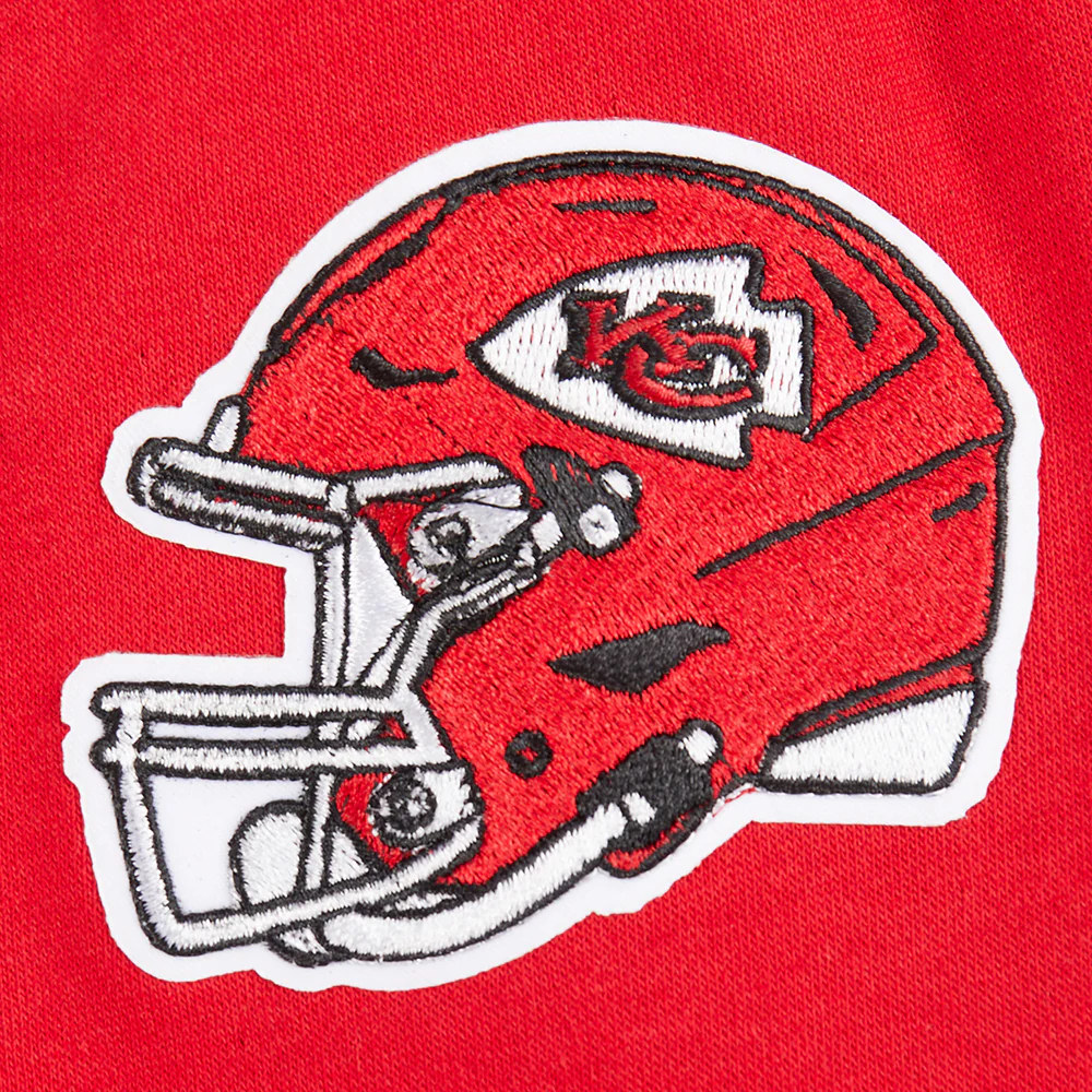 NFL KANSAS CITY CHIEFS CLASSIC BIG BOY'S FLC FZ PO HOODIE (RED) - Image 5