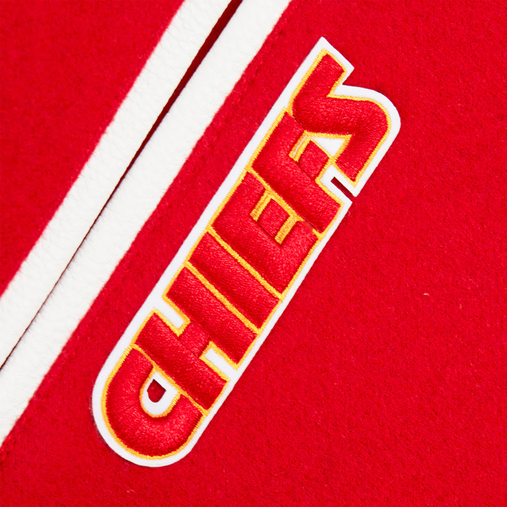 NFL KANSAS CITY CHIEFS CLASSIC BIG BOYS WOOL VARSITY JACKET (RED/WHITE) - Image 17