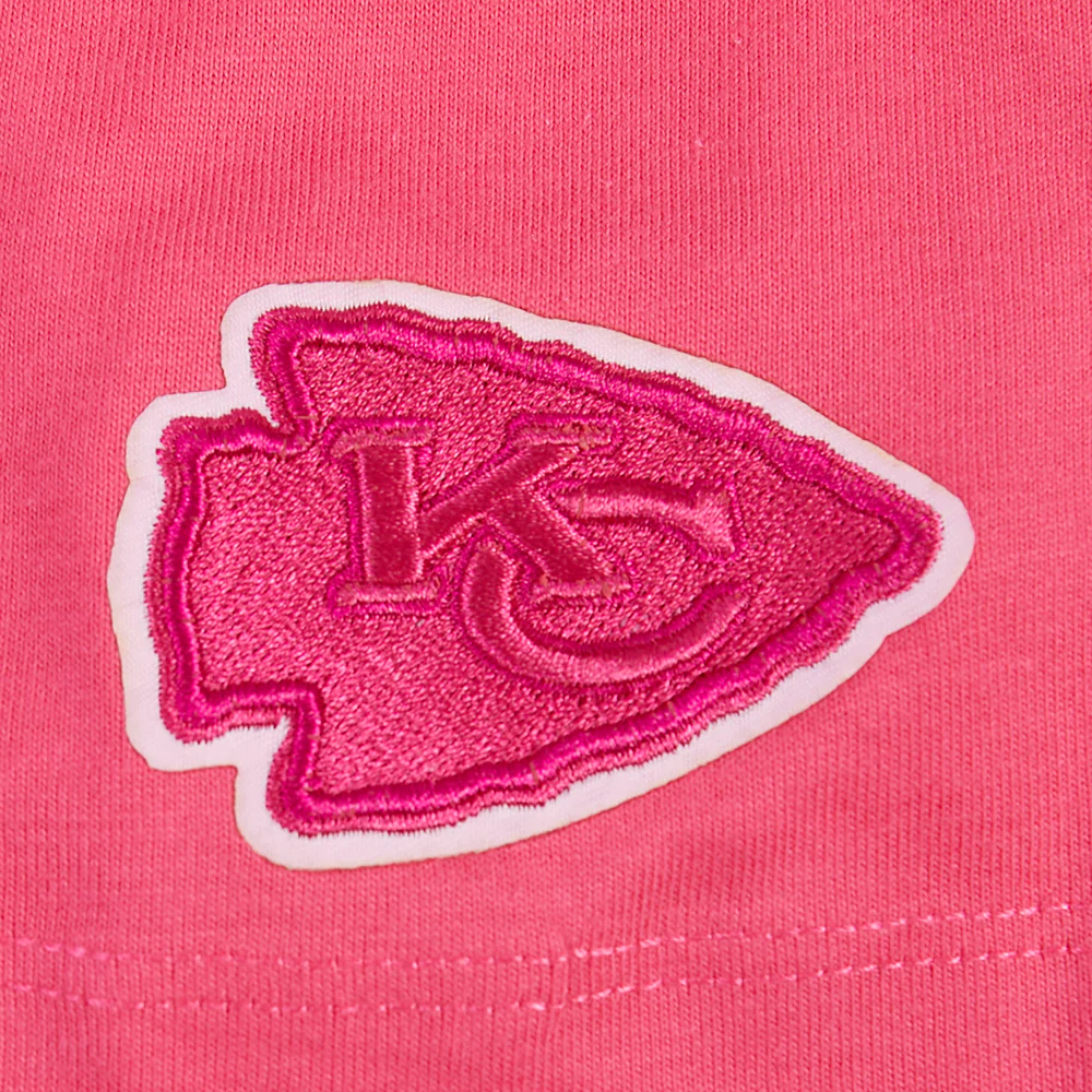 NFL KANSAS CITY CHIEFS CLASSIC TRIPLE PINK BIG GIRL'S SS BOXY TEE (BEETROOT PURPLE) - Image 6
