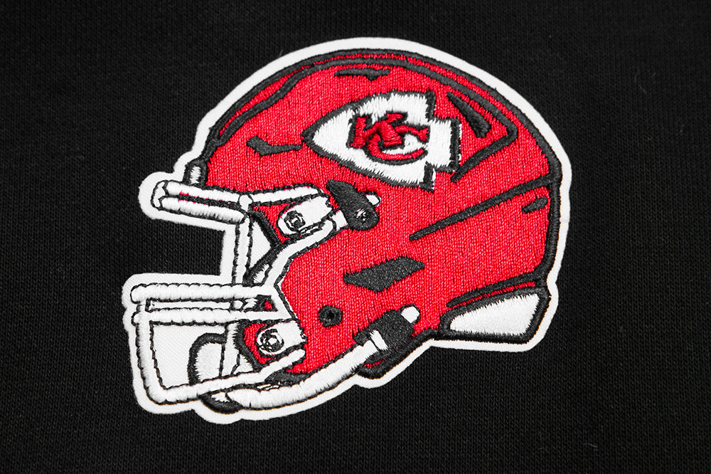 NFL KANSAS CITY CHIEFS CLASSIC WOMEN'S FLEECE CREWNECK (BLACK) - Image 6