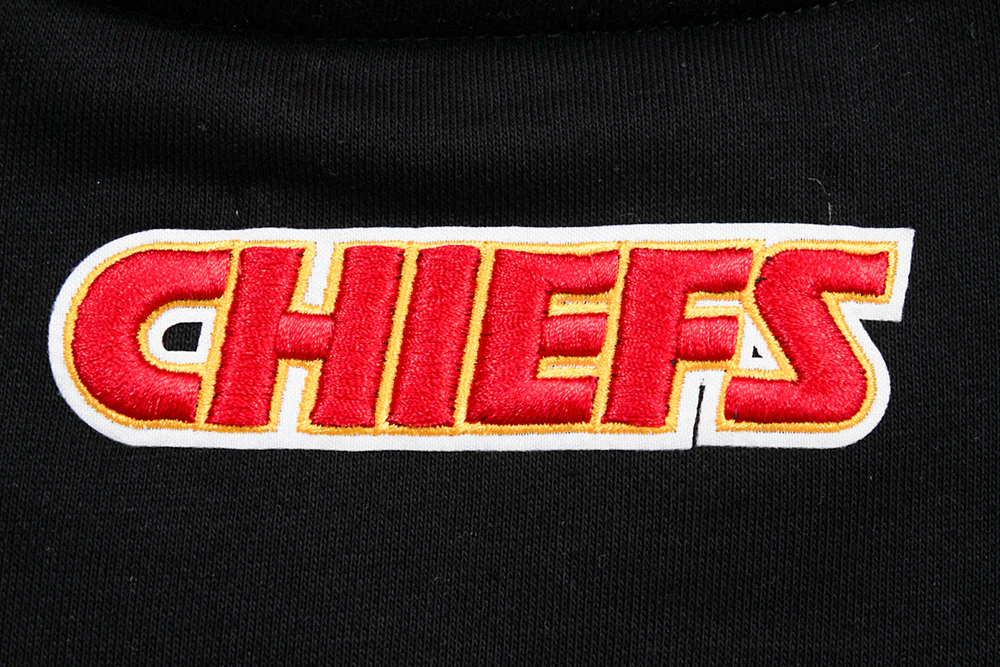 NFL KANSAS CITY CHIEFS CLASSIC WOMEN'S FLEECE CREWNECK (BLACK) - Image 7