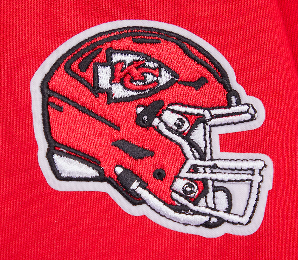 NFL KANSAS CITY CHIEFS RETRO CLASSIC WOMEN'S RIB CROPPED PULLOVER HOODIE (RED) - Image 7